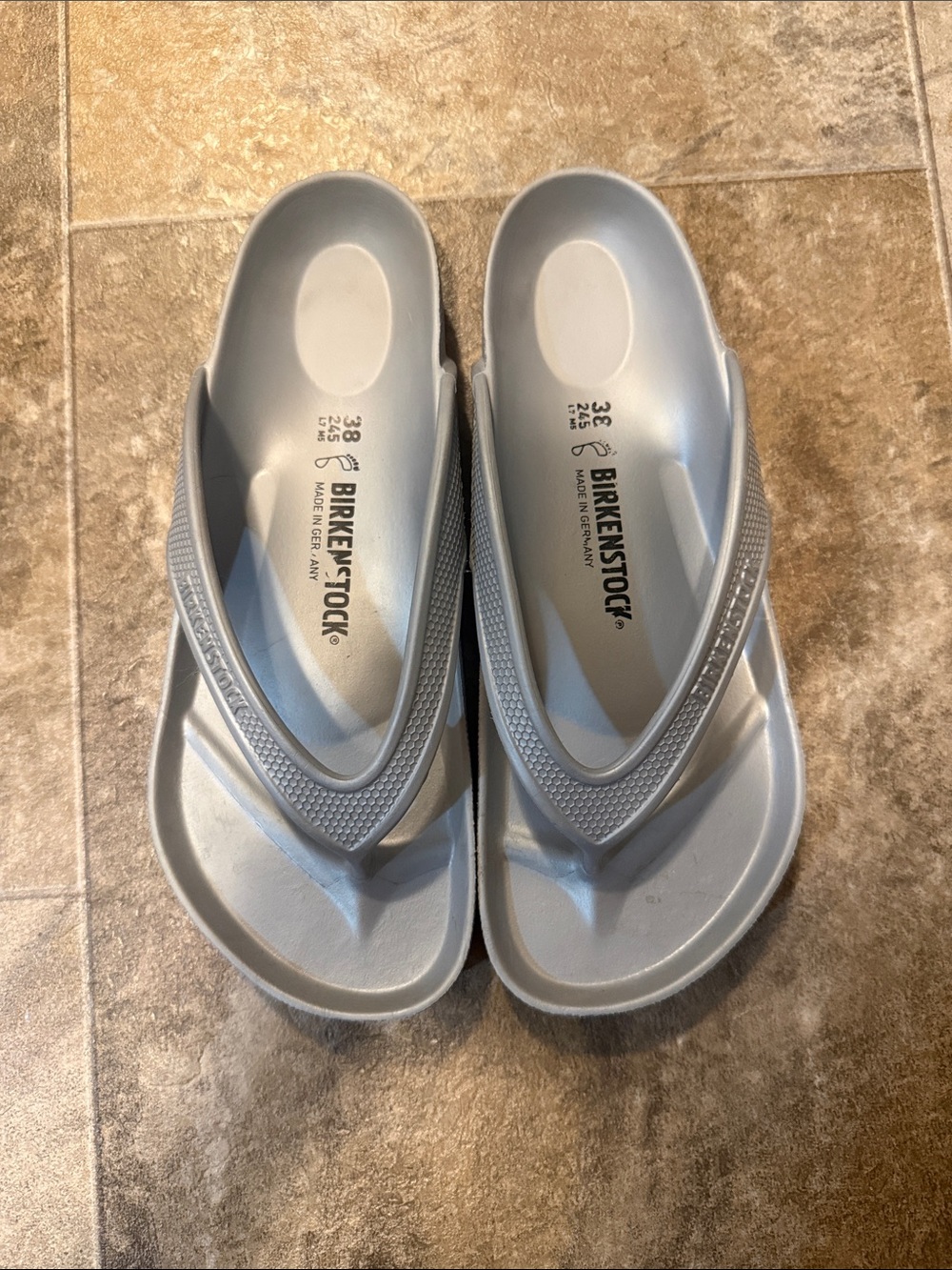 Birkenstock Honolulu EVA Metallic Silver Sandals
